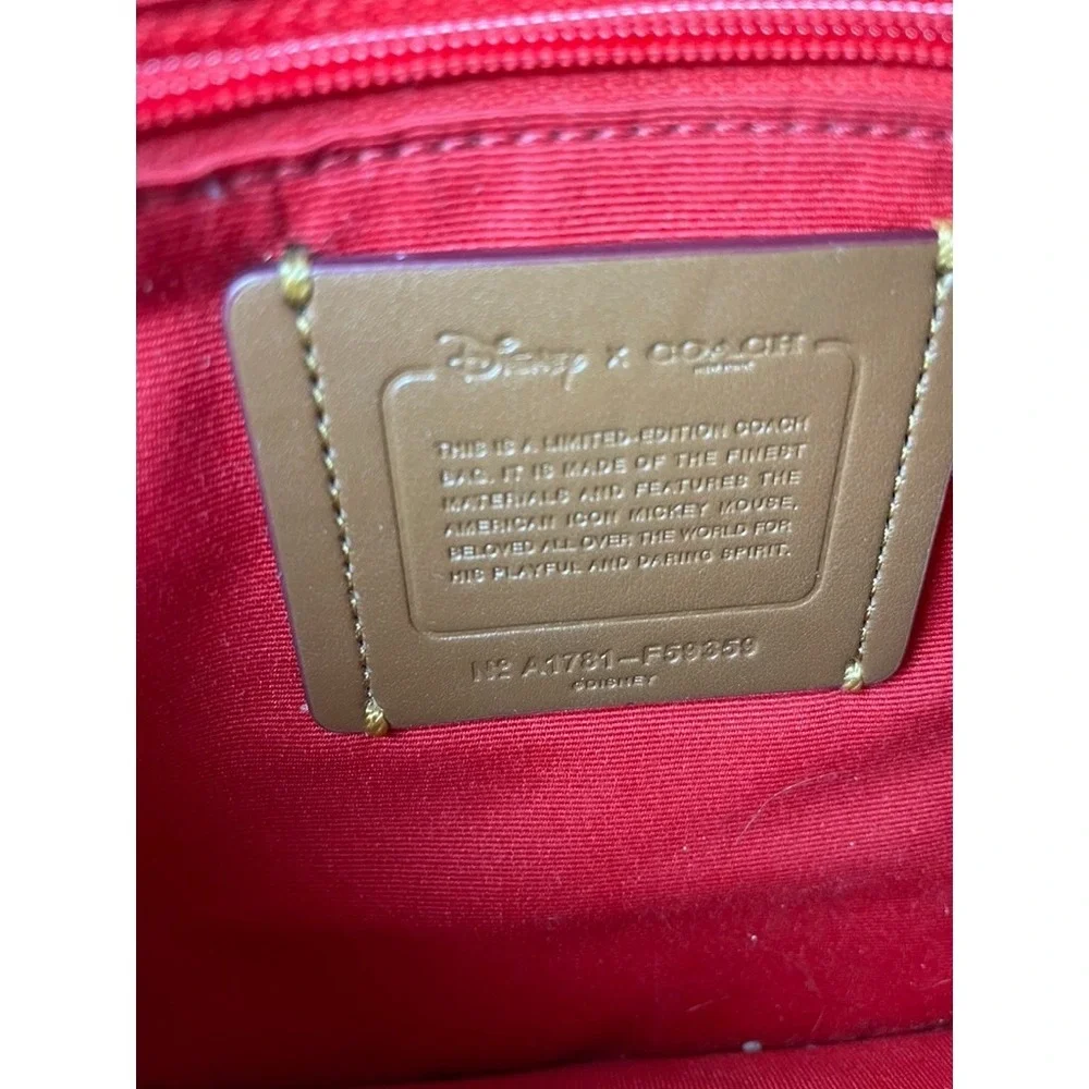 Coach X Disney F59359 Women's‎ Mickey Mouse Patricia Saddle Bag Limited Edition